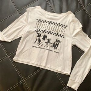 No Doubt Long Sleeved Crop Top